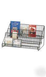 3 tier wire counter retail literature book display rack