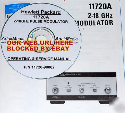 Hp 11720A 2-18GHZ pulse modulator ops-service manual 