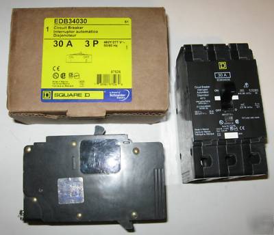 New square d edb 30 a 30A 3 pole 480V breaker EDB34030 