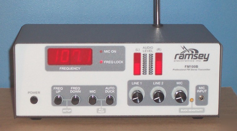 Ramsey FM100B fm stereo transmitter wired & tested