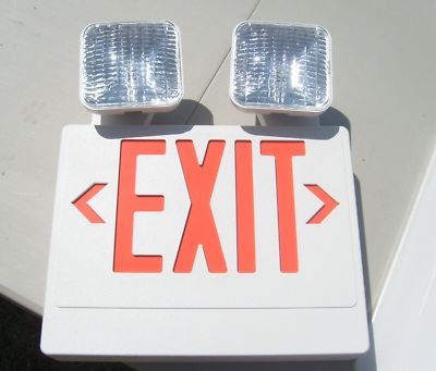 Preferred industries led exit/emergency light combo