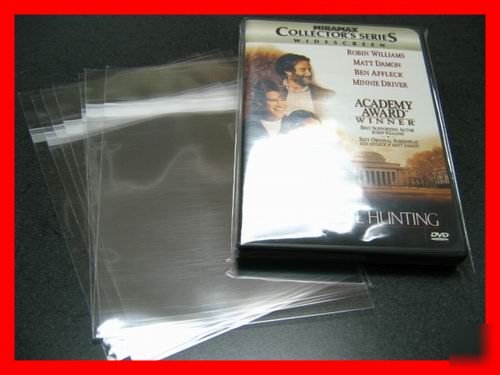 2000 regular dvd case/box cello wrap bag non shrink 6X8