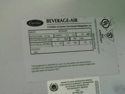 Beverage air SPE60-08C sandwich top refrigerated prep