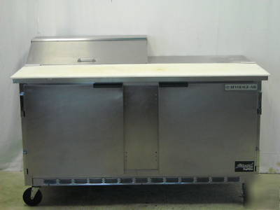 Beverage air SPE60-08C sandwich top refrigerated prep