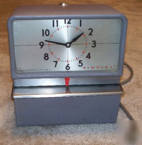 Simplex time recorder model KCG14R4BR