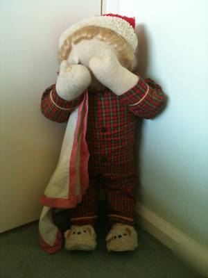 Trick crying lost boy child mannequin kid dummy manikin