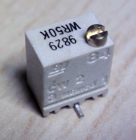 Bi 12 turn mini potentiometer linear taper 50K ohm X50