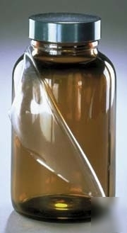 Qorpak safety-coated bottles, qorpak 7724TW amber