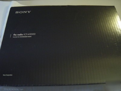 Sony the radio icf-M1000 table top radio 