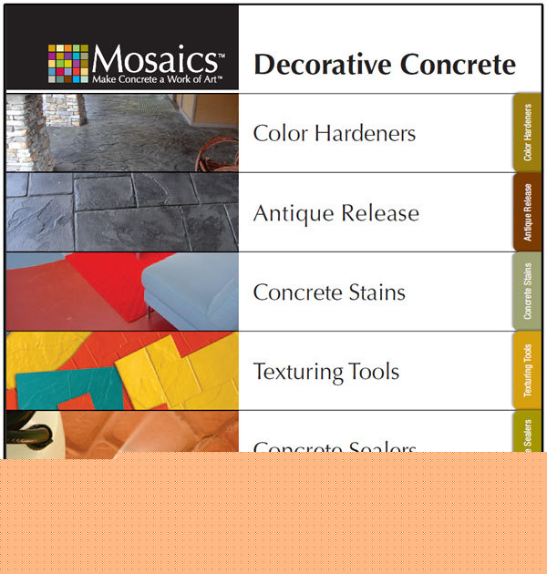 Concrete overlay stamps and stencil system, complete 