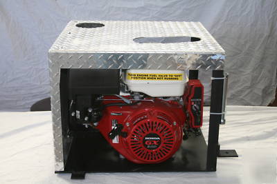 Compact hydraulic power unit/pony motor self contained