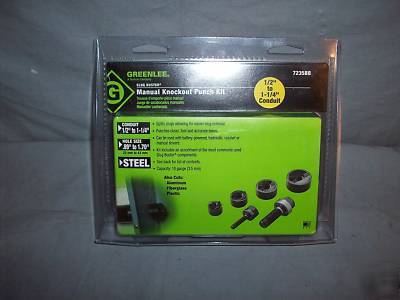 Greenlee 7235BB 1/2-1 1/4 conduit greenlee ko punch set