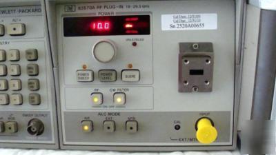 Hp - agilent 83570A 18 to 26.5 ghz rf plug in 