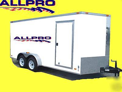 New 2011 7 x 16 enclosed cargo trailers ramp door 7X16 
