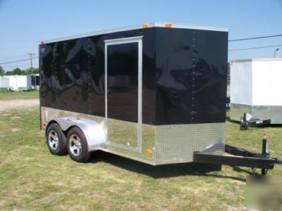 New 2011 7 x 16 enclosed cargo trailers ramp door 7X16 