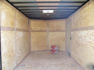 New 2011 7 x 16 enclosed cargo trailers ramp door 7X16 