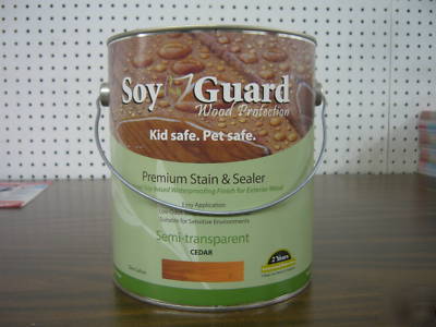 Soy guard one gal redwood stain and sealer 649241843658