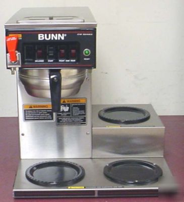 Bunn cwtf-15 3 lwr low profile automatic coffee brewer