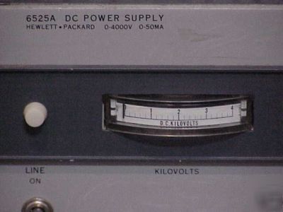 Hp 6525A dc power supply ,0-4000V, 0-50MA