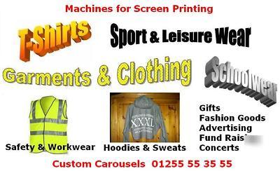 T-shirt & screen printing business package