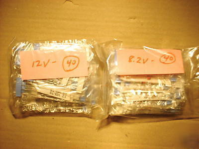 280 zeners 1/2W 0.4W 8 voltages 20/40/ea +40 16UH+bonus