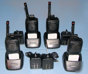 4 kenwood TK2100 protalk vhf radios with chargers