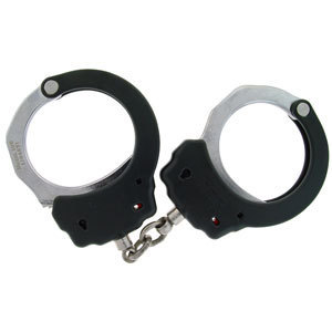 Asp chain handcuffs black (steel) 