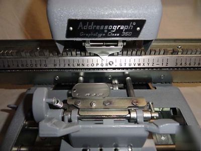 Graphotype 350 addressograph dog tag embossing machine