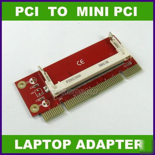 New pci to wireless mini pci minipci adapter converter