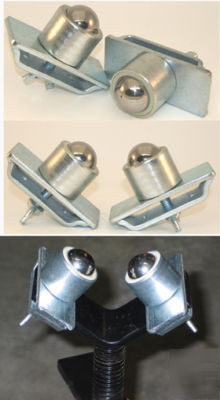 1 set of 2 ball transfer heads, fits v-head pipe stands