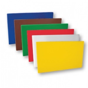 Cutting board set...pe small colour coded..250X400X13MM