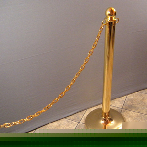 Gold tone plastic chain 6MM 8' bag