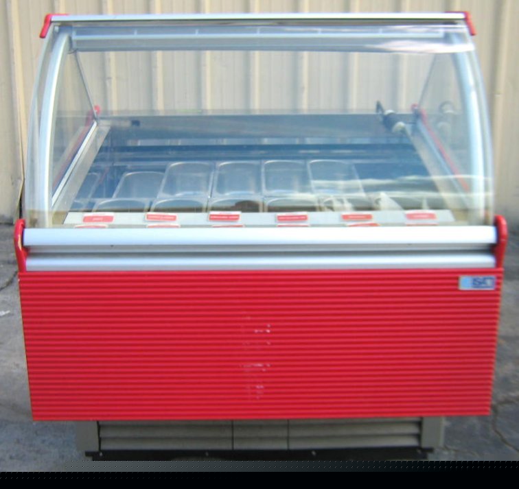 Isa spa millennium 12-sp gelato ice cream display case