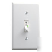 Leviton #TGI06-10W white single pole toggletouch 