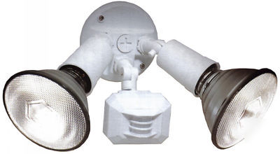 Outdoor flood lights fixture dual head motion activated