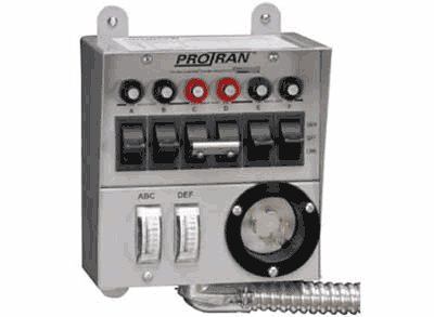Reliance 20216A 5000 watt power transfer switch + inlet