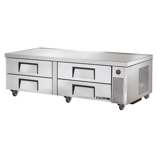 True trcb-72 refrigerated chef base, 4 drawers, 72 3/8