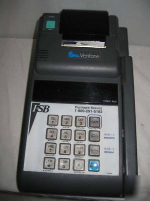 Verifone tranz 460 credit card terminal reader 