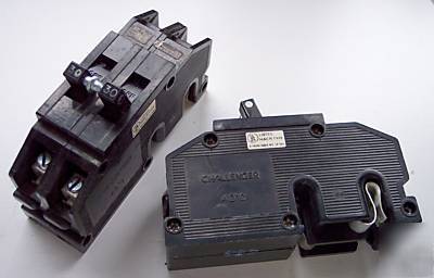 Zinsco 30A 30 amp thick 2 pole breaker type q or qc