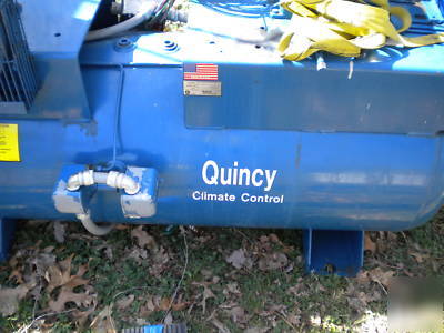 Quincy industrial 3 phase dual motor air compressor