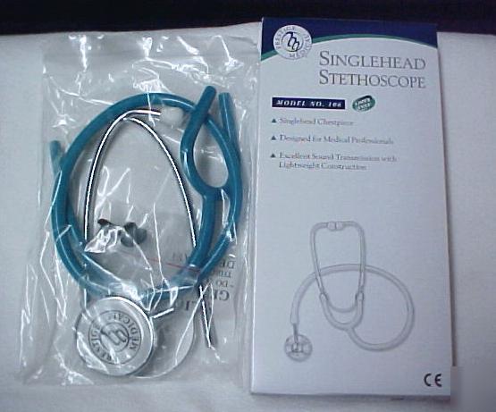 Stethoscope dualhead teal 106 student emt nursing 