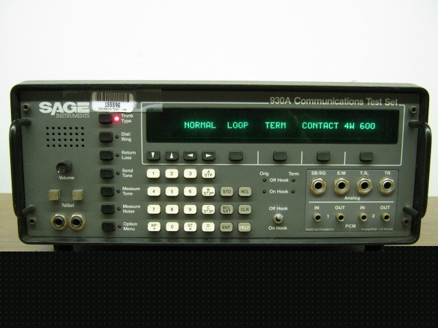 Sage laboratories 930A communications test set