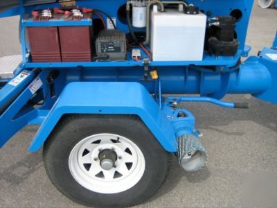 New 2007 genie tz-50/30 towable boom lift man , warranty