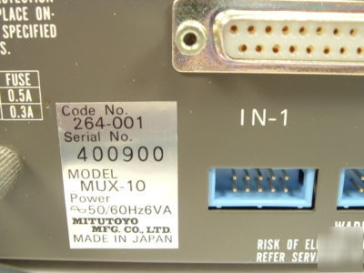 Mitutoyo mux-10 computer interface, mitutoyo to rs-232