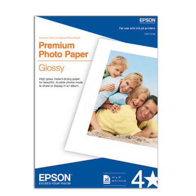 New epson america glossy photo paper b size 20PK
