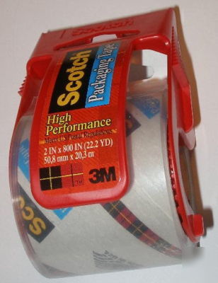 Scotch 142 high performance clear packaging tape 3 pack