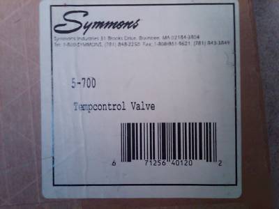 Symmons tempcontrol thermostatic mixing valve 5-700