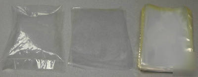 200 clear 5 x 7.5 flat open top poly bags 3 mil plastic
