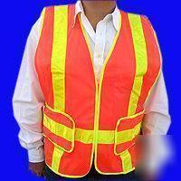 New safety vest expandable size #2 fits xl to xxl mesh