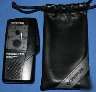 Olympus pearlcorder S710 dictaphone recorder & case